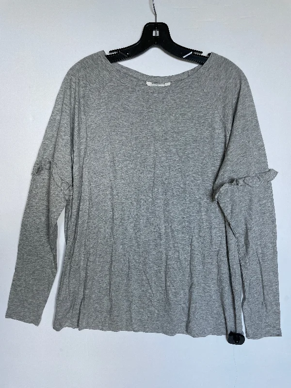 Top Long Sleeve Basic By Sundance In Grey, Size: Xl Modern Men's Tech