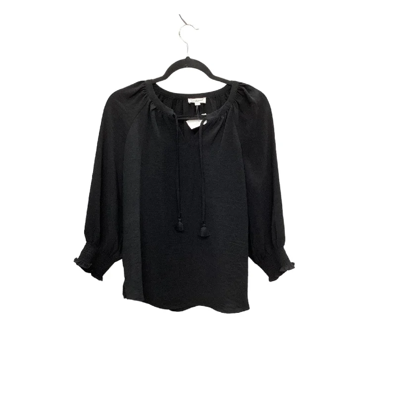 Top Long Sleeve By West Bound In Black, Size: Petite   S Casual Men's Japanese 