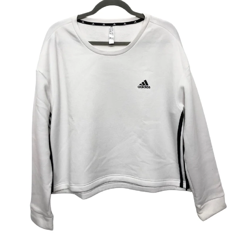 Sweatshirt Crewneck By Adidas In Black & White, Size:Xl Minimalist Men's Casual 