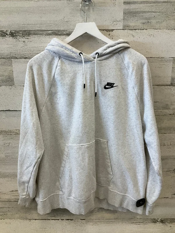 Athletic Sweatshirt Hoodie By Nike Apparel In Grey, Size: 1x Dapper Men's Bow