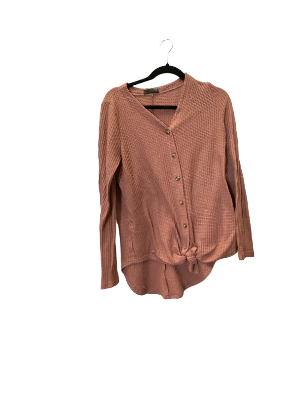 Top Long Sleeve By Cmc In Mauve, Size: M Practical Men's Multi