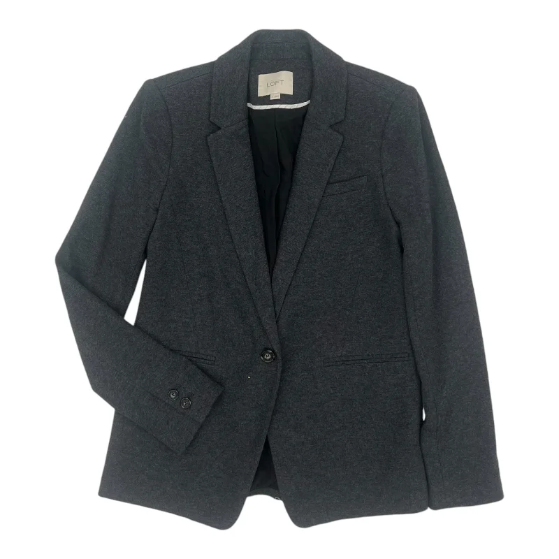 Blazer By Loft In Grey, Size:Xs Traditional Men's Wool