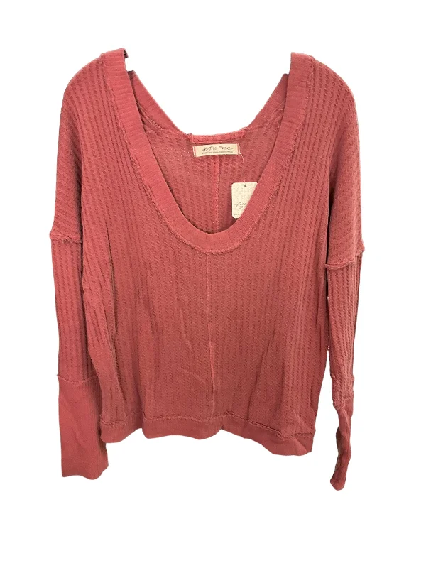 Top Long Sleeve By We The Free In Red, Size: L Lumberjack