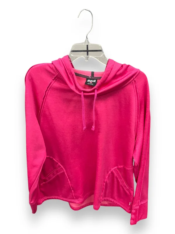 Athletic Sweatshirt Hoodie By Ryka In Pink, Size: 3x Casual Men's Loose