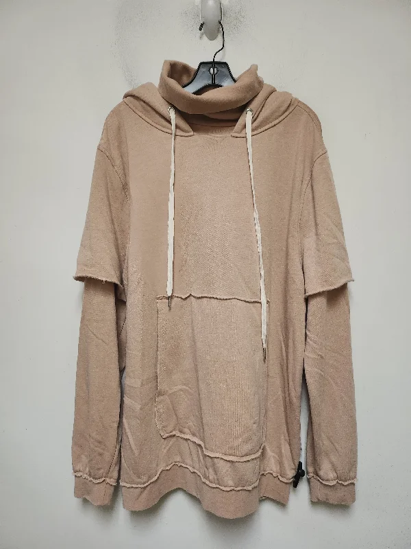 Sweatshirt Hoodie By Clothes Mentor In Tan, Size: M British Gentleman Style