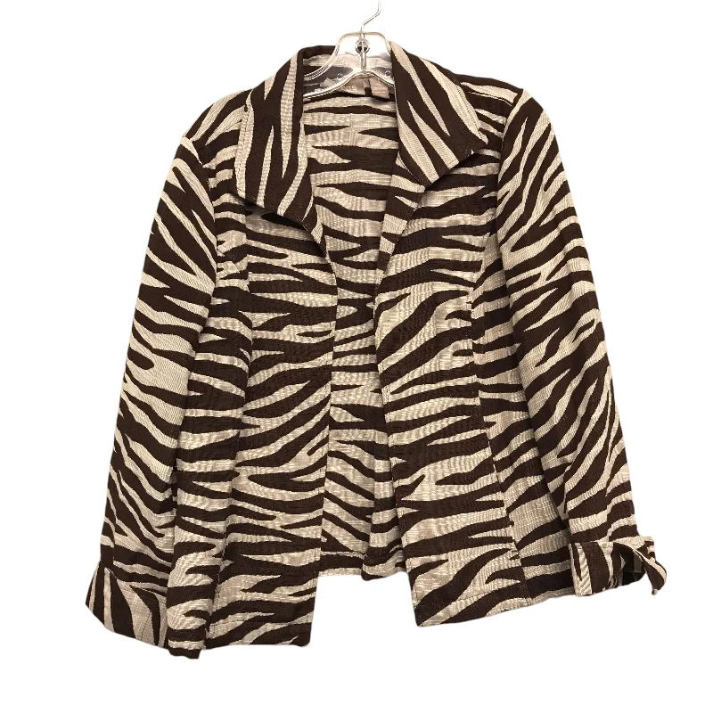 Blazer By Chicos In Animal Print, Size:M Youthful Men's Anime