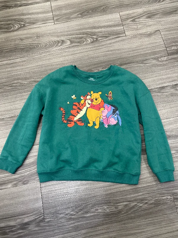 Sweatshirt Crewneck By Disney Store In Green, Size: L Street