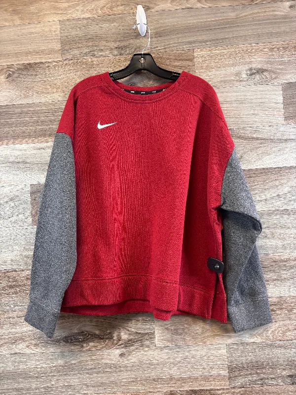 Sweatshirt Crewneck By Nike Apparel In Red, Size: Xxl Sophisticated Men's French