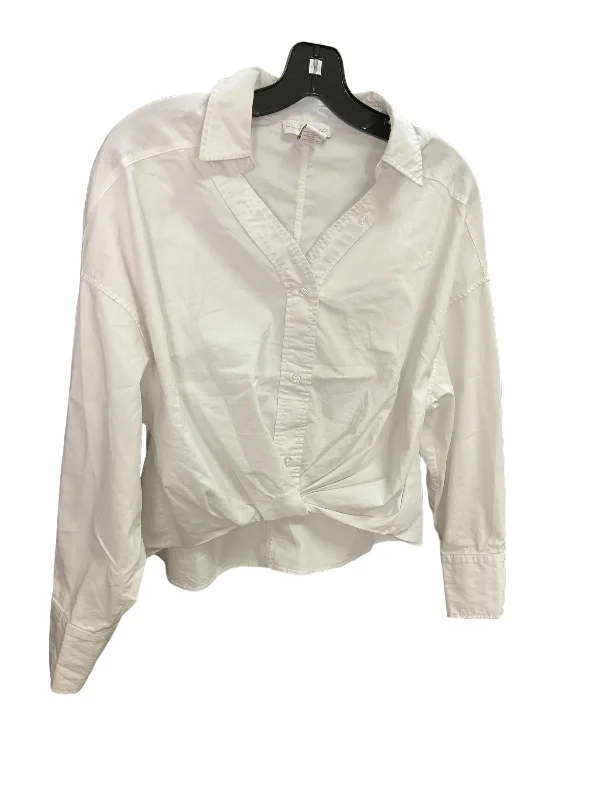 Top Long Sleeve By House Of Harlow In White, Size: Xs Masculine Men's Thick