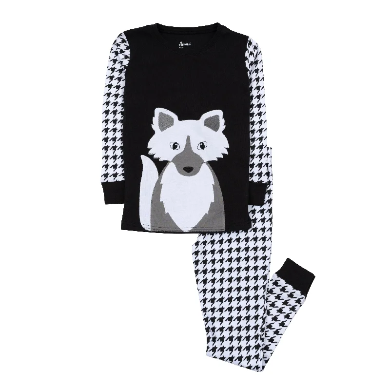 Kids Two Piece Cotton Pajamas Full Fox Youthful Men's Pop