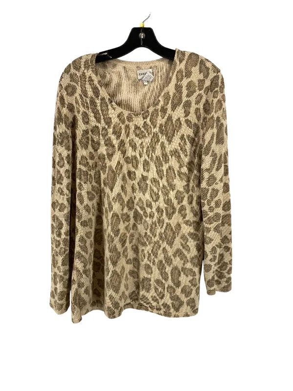 Top Long Sleeve By Chicos In Animal Print, Size: 3 Practical Men's Quick