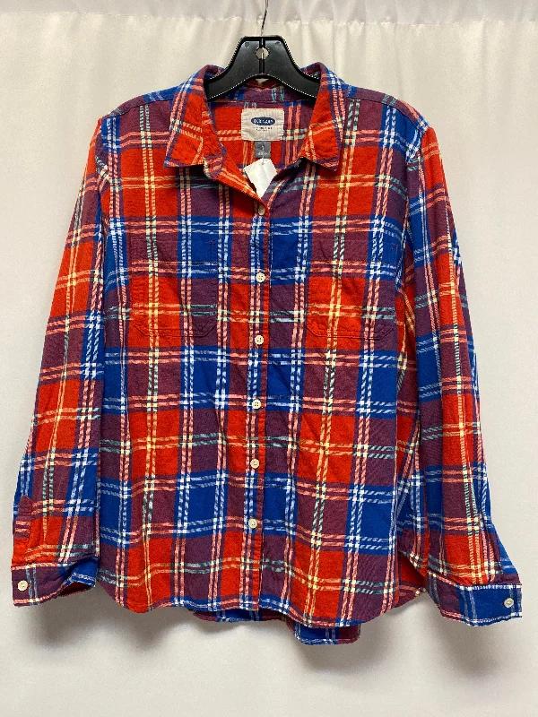 Red Top Long Sleeve Old Navy, Size L Tailored