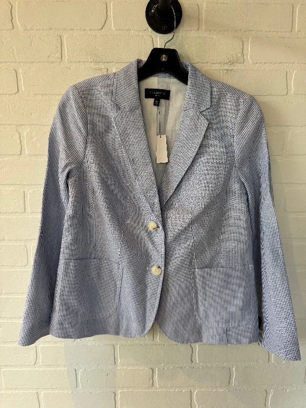 Blazer By Talbots In Blue & White, Size: Mp Elegant Men's Cashmere