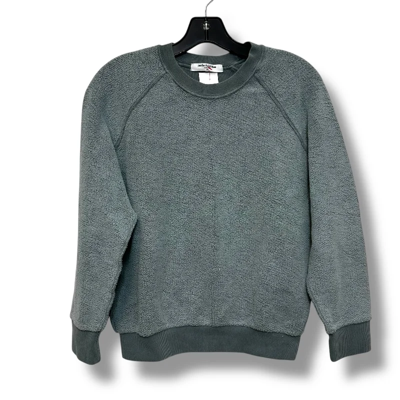 Sweatshirt Crewneck By Clothes Mentor In Grey, Size: Xs Traditional Men's Wool