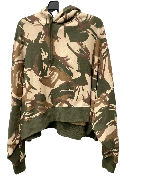 Sweatshirt Hoodie By Polo Ralph Lauren In Camouflage Print, Size: Xxl Practical Men's Multi