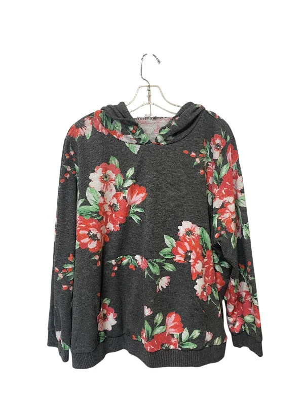 Sweatshirt Hoodie By Honey Punch In Floral Print, Size: 2x Masculine Men's 