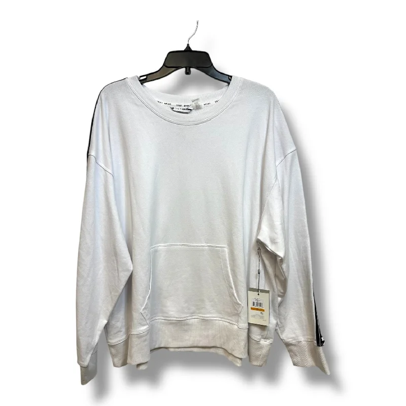 Sweatshirt Crewneck By Dkny In White, Size: 3x Modern Men's 