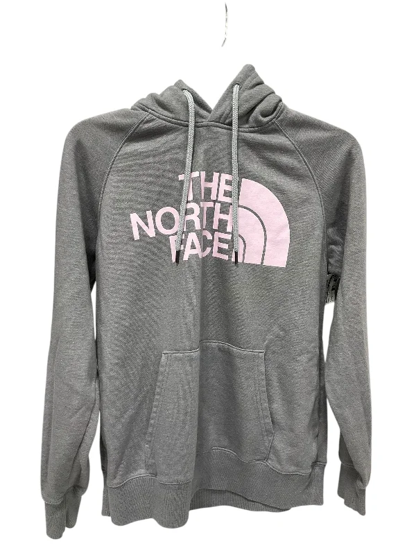 Athletic Sweatshirt Hoodie By The North Face In Grey & Pink, Size: S Edgy Men's Punk