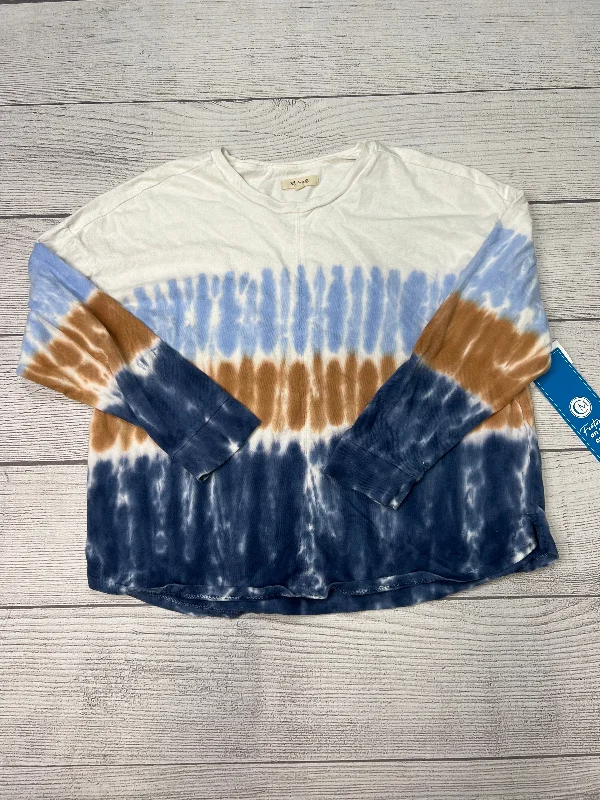 Top Long Sleeve By Madewell In Tie Dye, Size: M Relaxed Men's Australian 