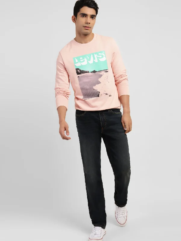 Men's Graphic Print Crew Neck Sweatshirt Vacation