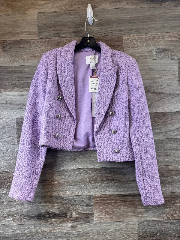 Blazer By House Of Harlow In Purple, Size: S Polished Men's Satin