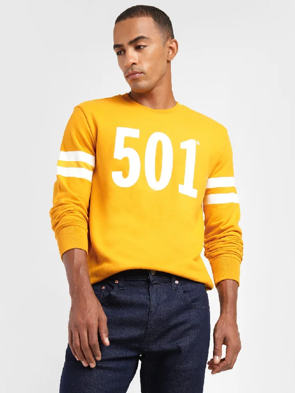 Men's Printed Crew Neck Sweatshirt Business