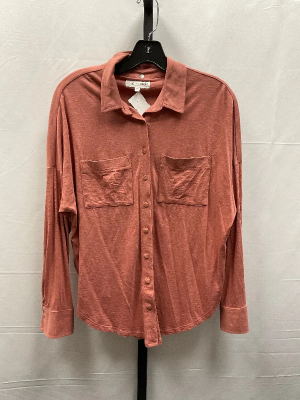 Pink Top Long Sleeve Lou And Grey, Size Xs Relaxed Men's Australian 