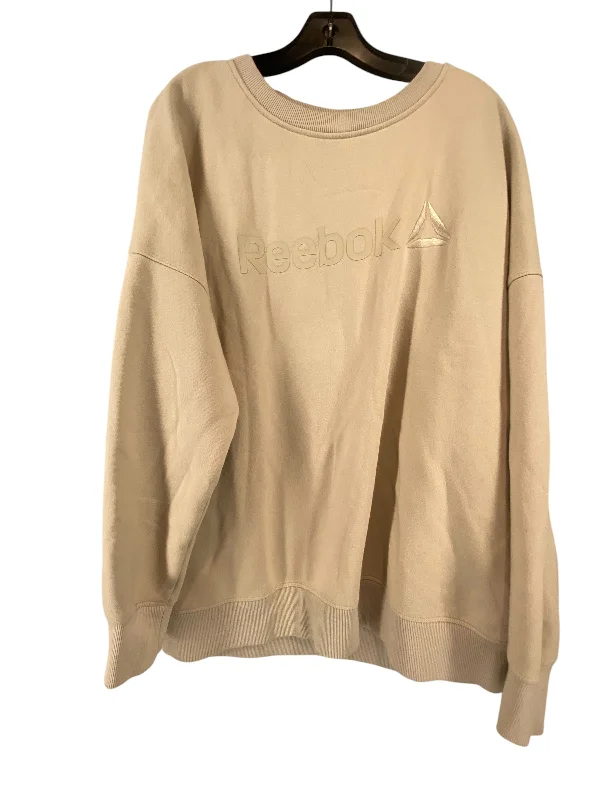 Athletic Sweatshirt Crewneck By Reebok In Beige, Size: 3x Earthy Men's Hemp