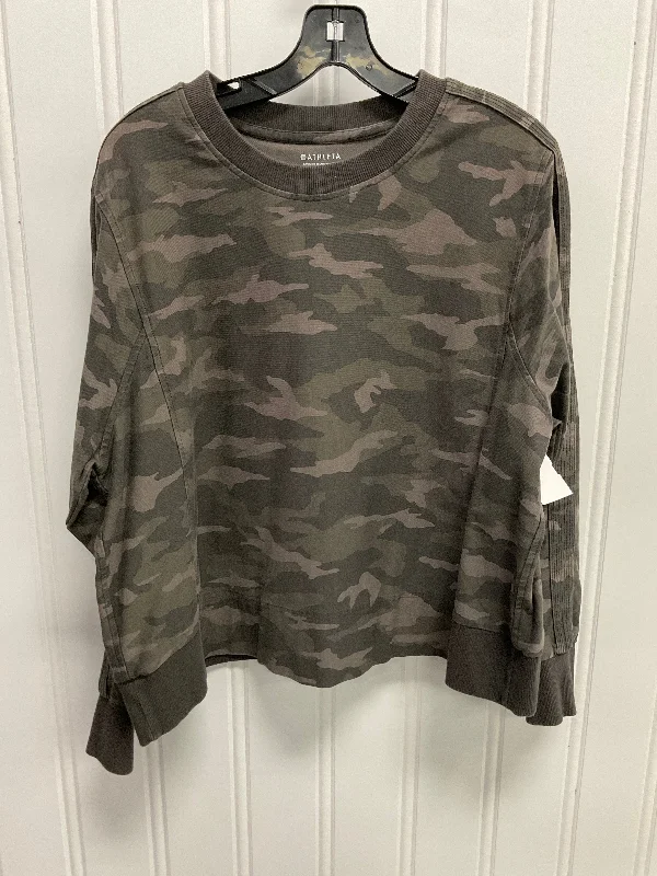 Sweatshirt Crewneck By Athleta In Camouflage Print, Size: 1x Refined Men's Hand