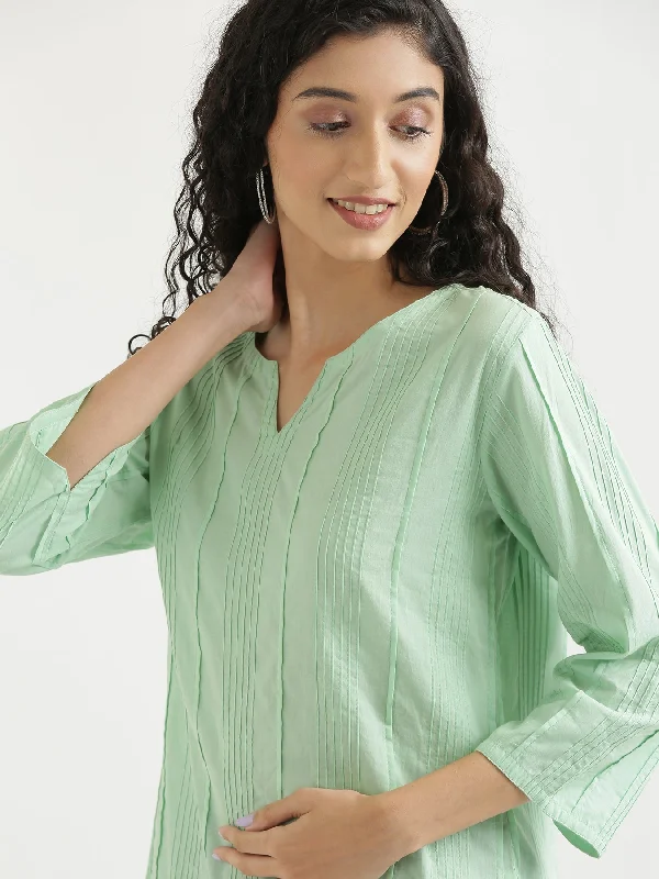 Mint Green Everyday Cotton Top Confident Men's Power