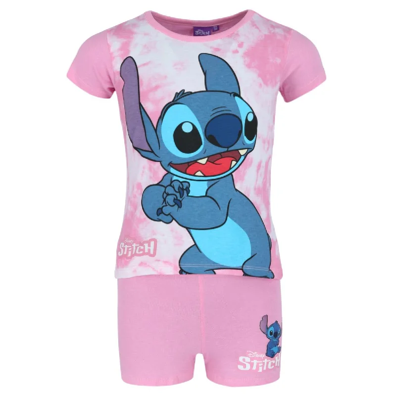 Toddler Girl's Disney Lilo Stich Tee and Shorts Pajama Set Elegant Men's Cashmere