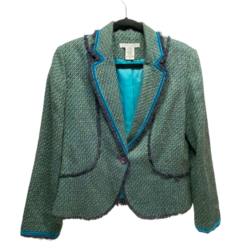 Blazer By VERSAILLES In Blue & Green, Size: 12 British Gentleman Style