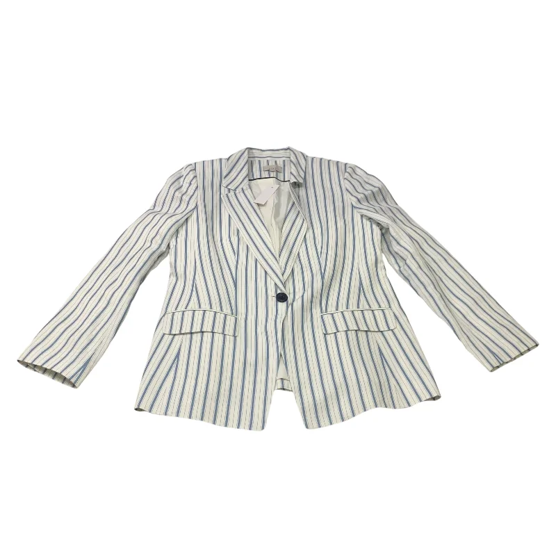 Blazer By Loft In Blue & White, Size: M Modern Men's Geometric