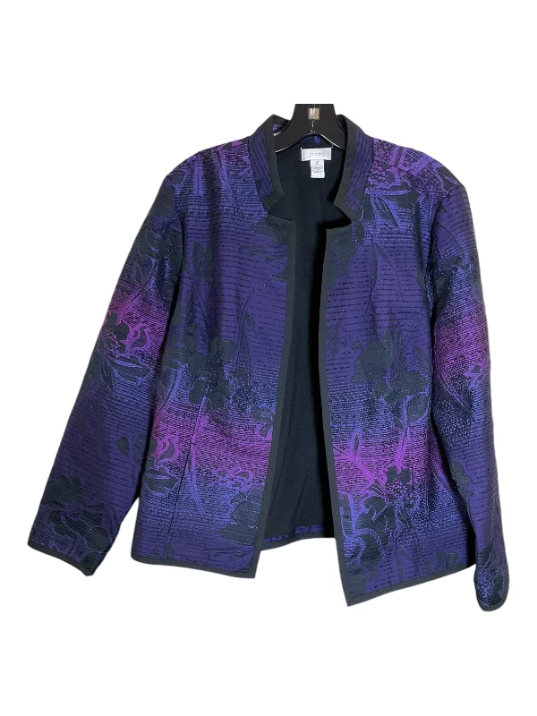 Blazer By Chicos In Purple, Size: L Gym