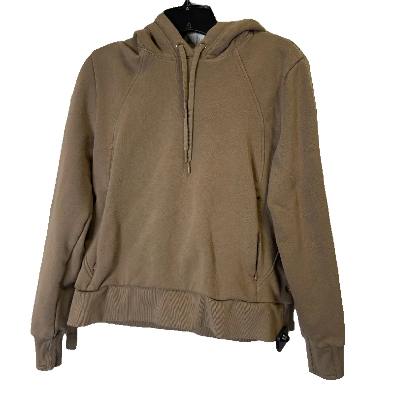 Athletic Sweatshirt Hoodie By Athleta In Brown, Size: M Polished Men's Silk