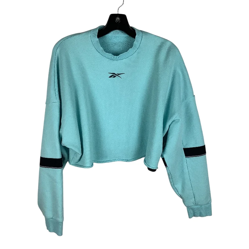 Athletic Sweatshirt Crewneck By Reebok In Blue Earthy Men's Sustainable 