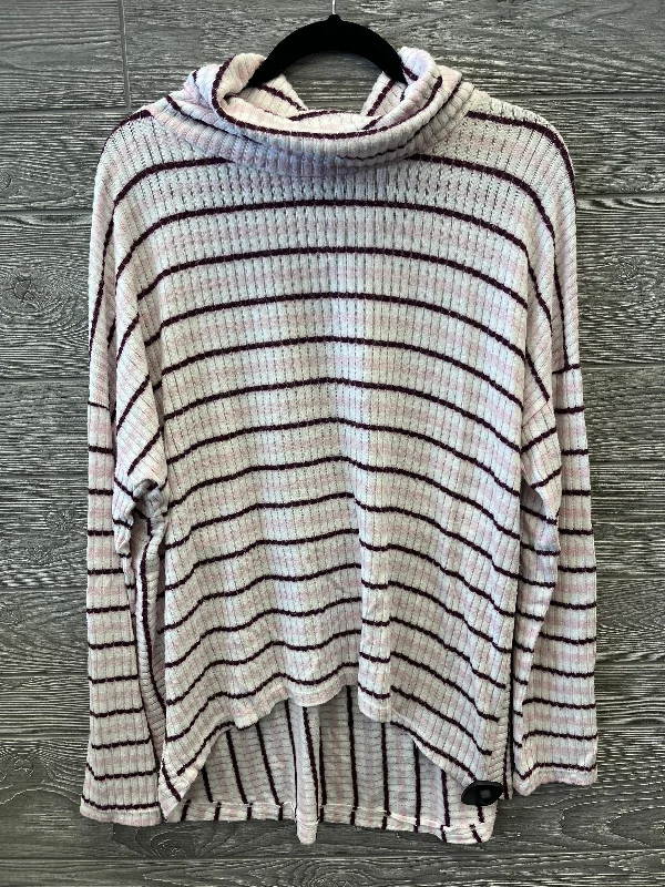 Top Long Sleeve By Time And Tru In Striped Pattern, Size: L Trendy Men's Scandinavian