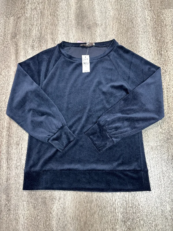 Sweatshirt Crewneck By Loft In Blue, Size: Xs Sleek Men's Metallic