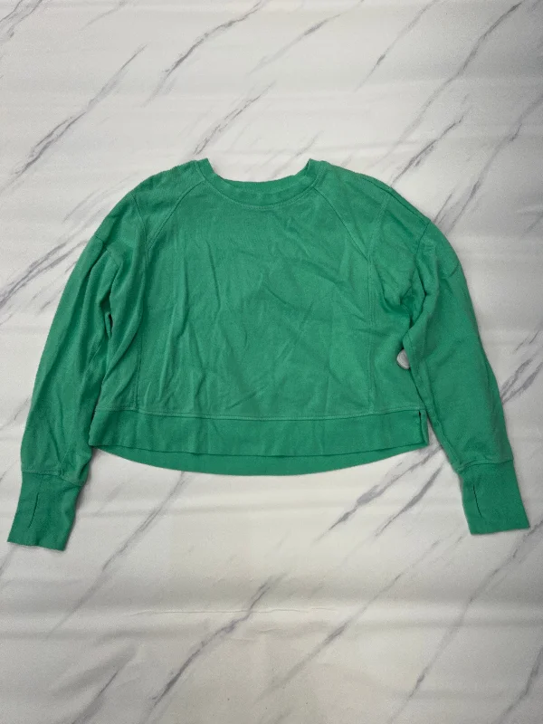 Athletic Sweatshirt Crewneck By Sweaty Betty In Green, Size: M Trendy Men's Scandinavian