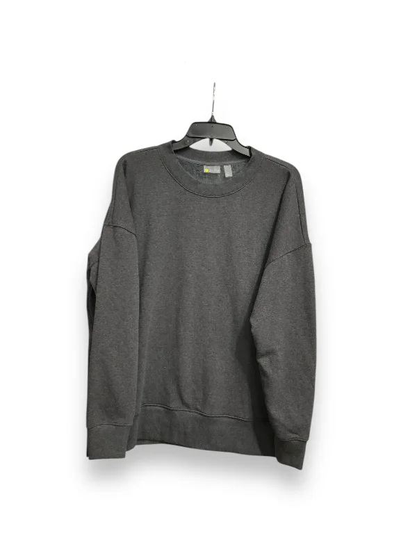 Athletic Sweatshirt Crewneck By Zella In Grey, Size: L Confident Men's Power