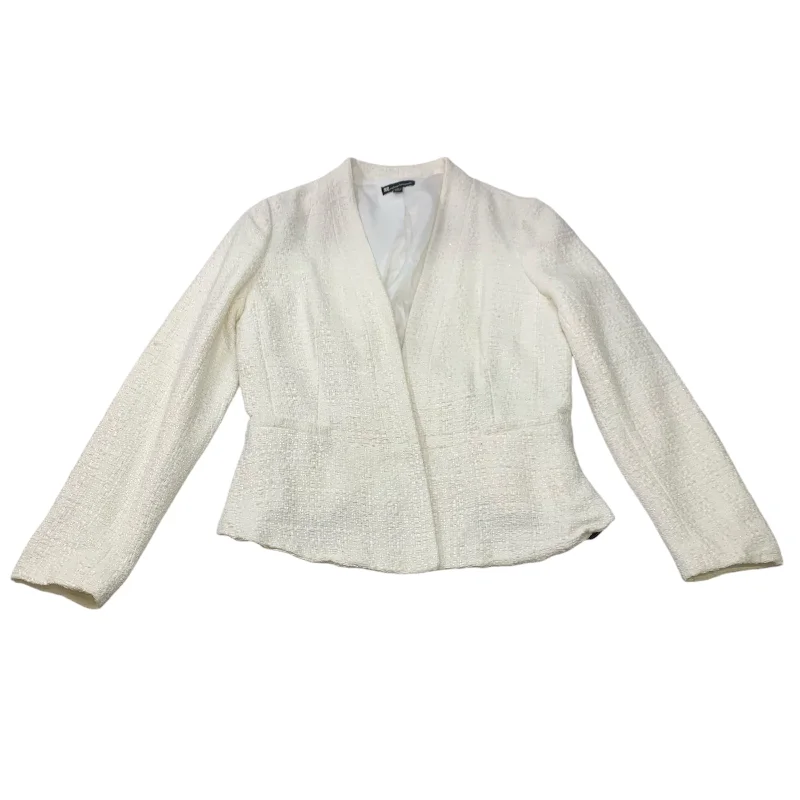 Blazer By Valerie Bertinelli In Cream, Size: L Traditional Men's Wool