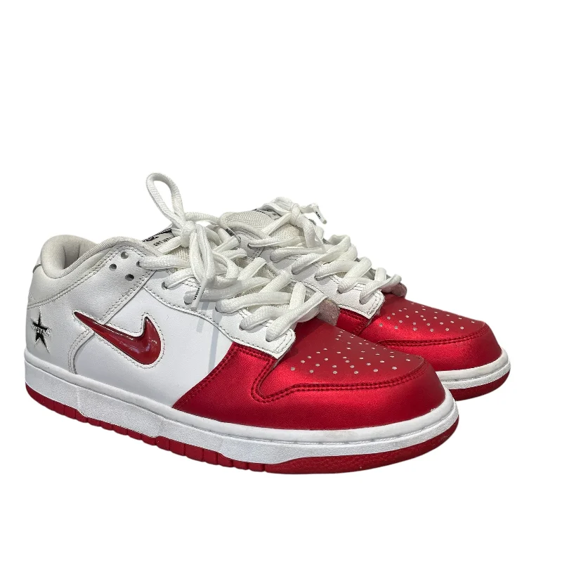 NIKE/Supreme/Hi-Sneakers/US 8/RED/SB DUNK LOW JEWEL Sporty Men's Athleisure 