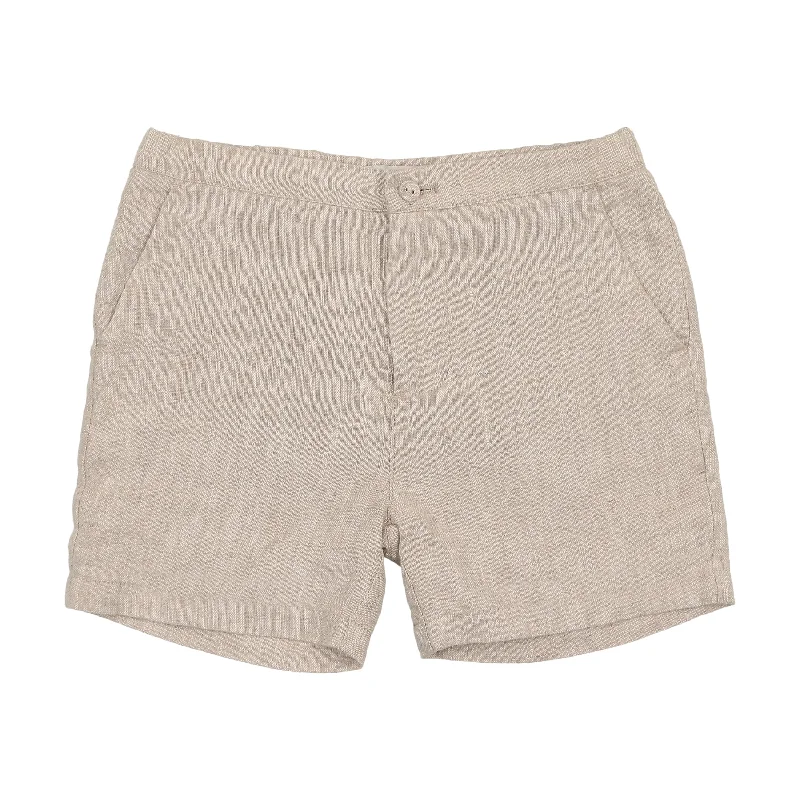 Coco Blanc Dressy Shorts Sand Linen Relaxed Men's Australian 