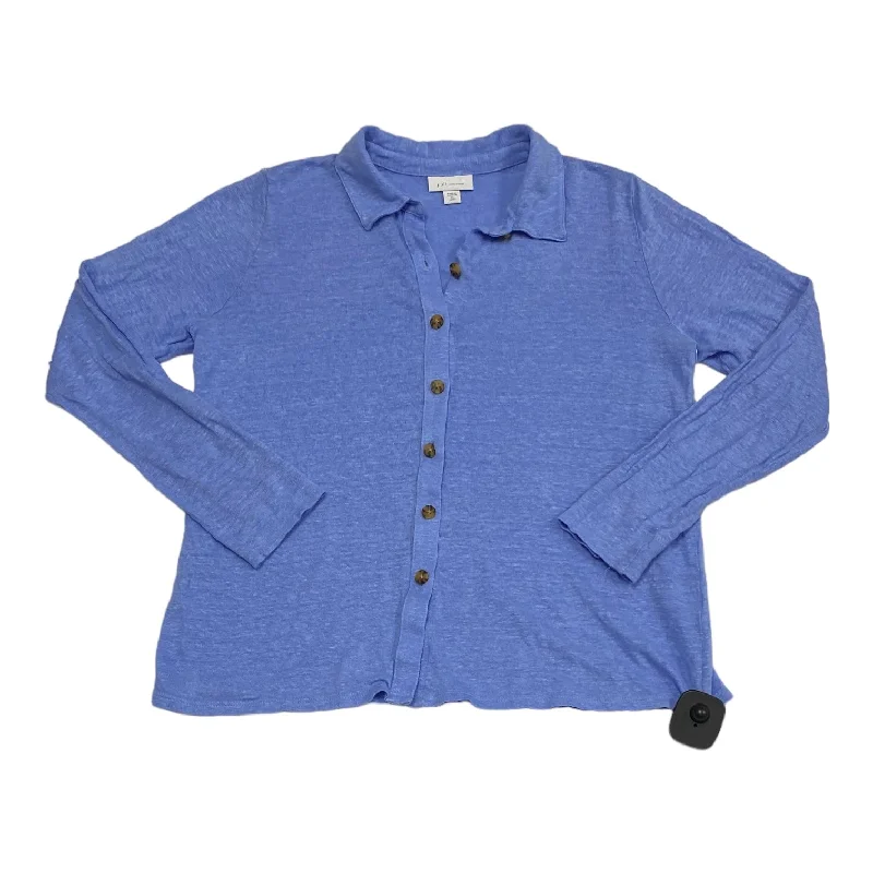 Top Long Sleeve By J. Jill In Blue, Size: Xs Adventure