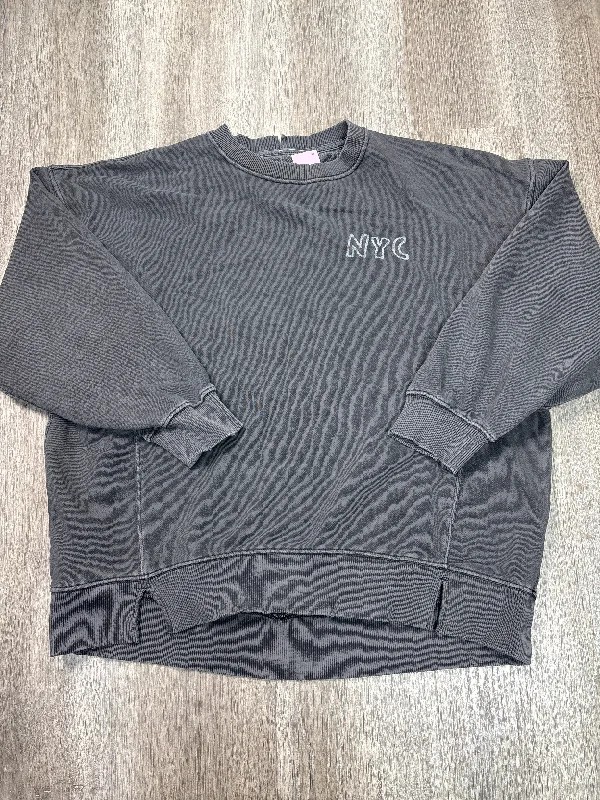 Sweatshirt Crewneck By Aerie In Grey, Size: M Laid