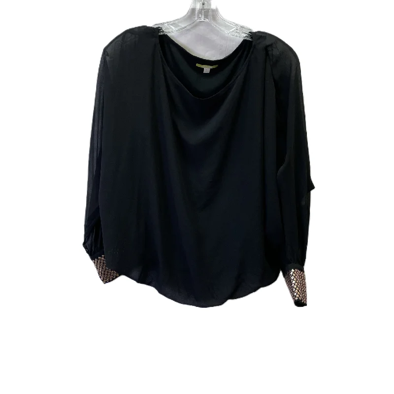 Black Top Long Sleeve By Gianni Bini, Size: M Bohemian Men's Free