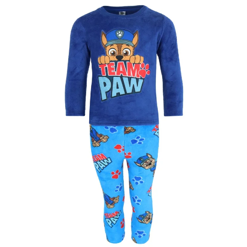 Boys Paw Patrol Long Sleeve Fleece Pajama Set Lumberjack