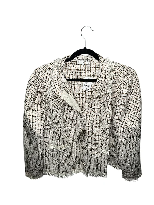 Blazer By Cato In Cream, Size: 18 Laid