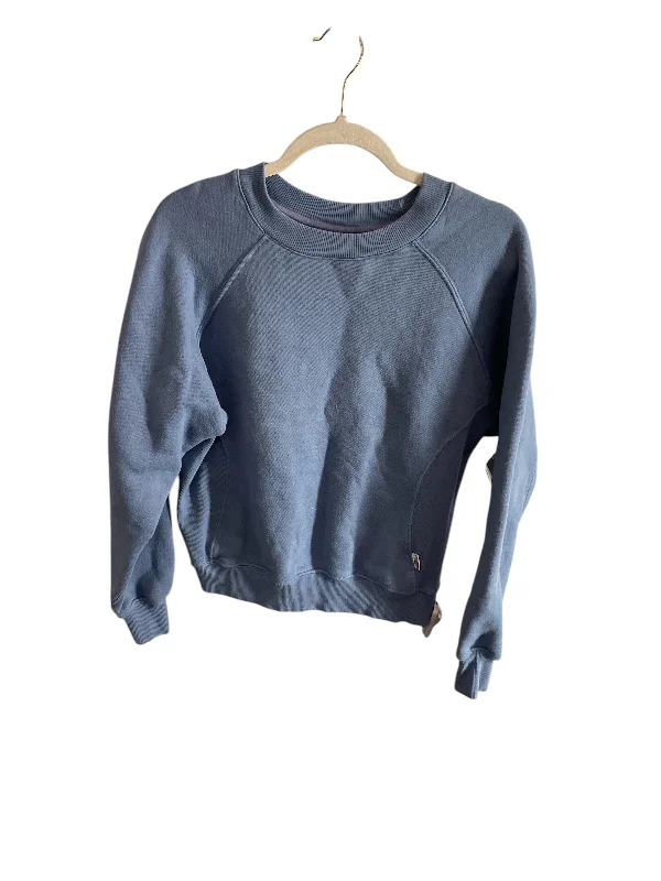 Sweatshirt Crewneck By Good American In Blue, Size: M Tailored