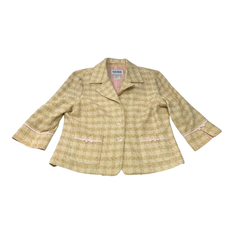 Blazer By Plaza South In Cream & Pink, Size: L Cozy Men's Winter